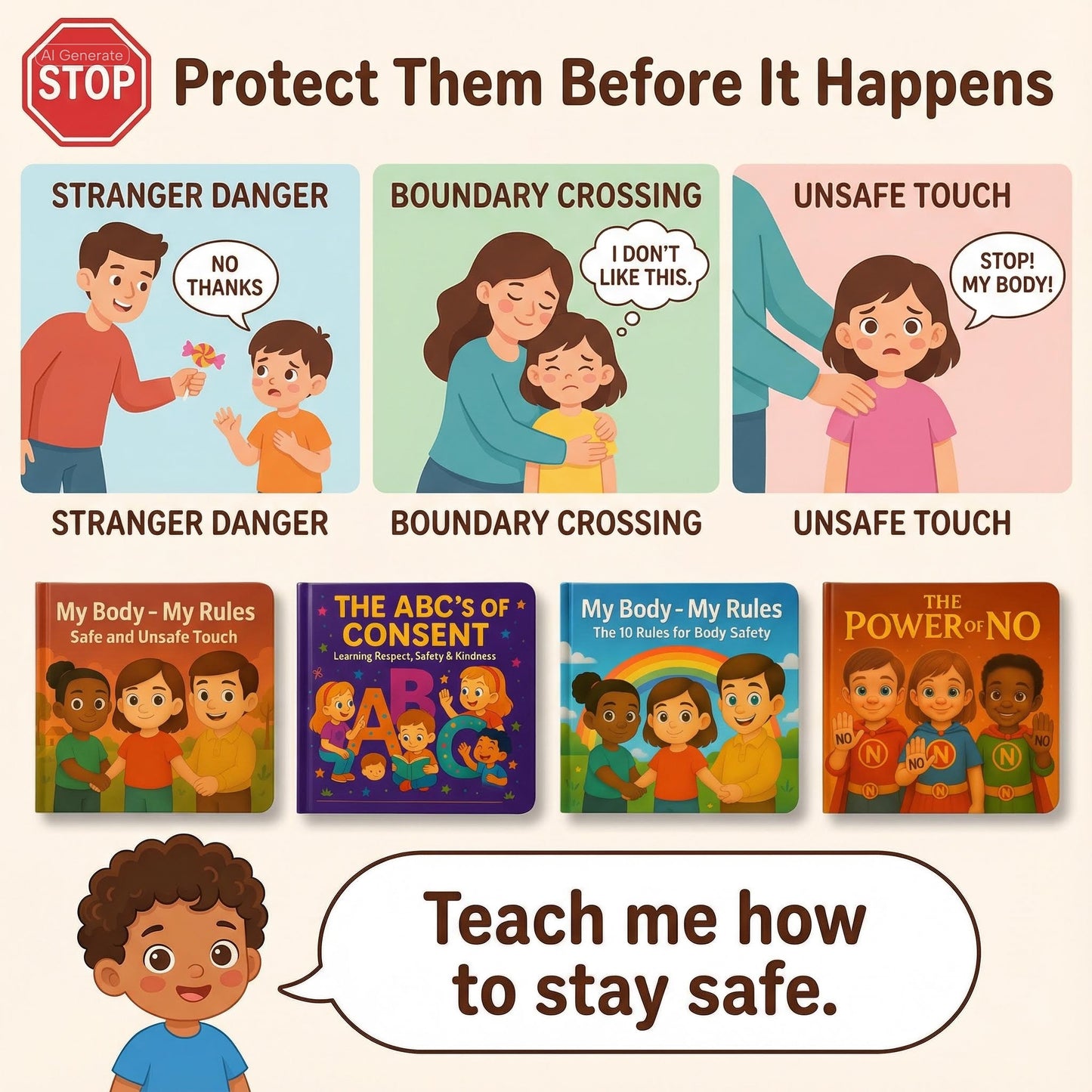 Kids’ Boundaries & Safety Books – Learn Boundaries the Fun Way